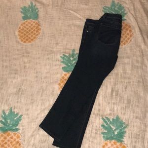 Dark wash White House Black Market Jeans.